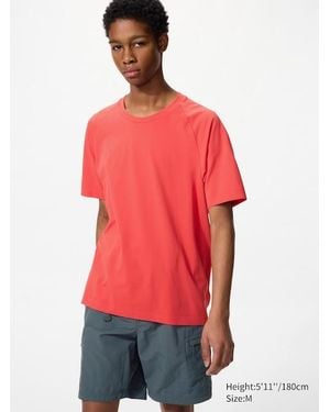 Uniqlo T-Shirt Dry-Ex - Rosso