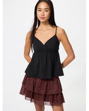 Uniqlo Volume Mini Skirt (Shirring, Frill) - Multicolour