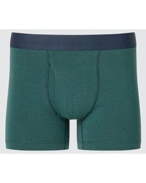 Uniqlo Cotton Boxer Briefs (Striped) - Green
