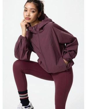 Uniqlo Uv Protection Pocketable Parka - Purple