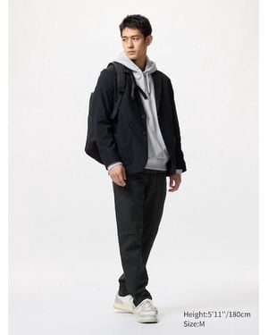 Uniqlo Ultra Stretch Active Hose (Tapered Fit, Lang) - Blau