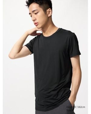 Uniqlo Airism Crew Neck T-Shirt - Black