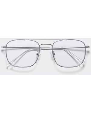 Uniqlo Sonnenbrille (Metallrahmen, Doppeltsteg) - Grau