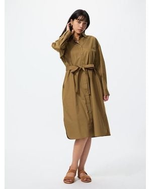 Uniqlo Shirt Dress - Natural
