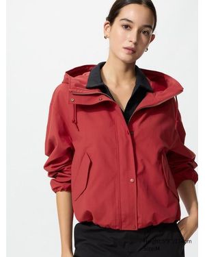Uniqlo Cotton Blend Short Parka - Red