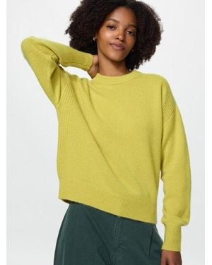 Uniqlo Jersey 100% Cashmere Cuello Redondo - Amarillo