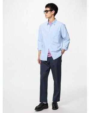 Uniqlo Stretch Easy Ankle Trousers - Blue