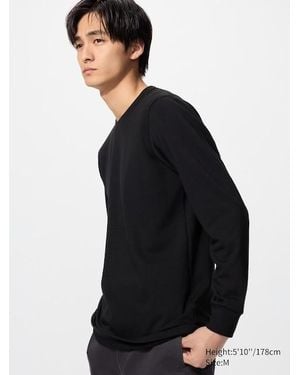 Uniqlo Heattech Ultracálido Camiseta Térmica Cuello Redondo - Azul