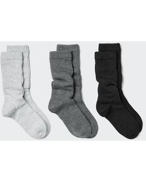 Uniqlo Slouch Socks (3 Pairs) - White