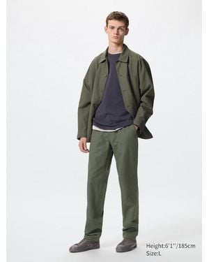 Uniqlo Pantalón Lino Mezcla Relax (Largo) - Multicolor