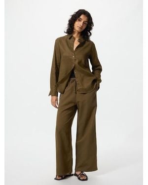Uniqlo Linen Blend Easy Trousers - Natural