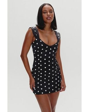 Frankie's Bikinis Aurabelle Sateen Mini Dress - Black