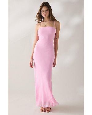 Nia Estrella Strappy Open-Back Maxi Dress - Pink