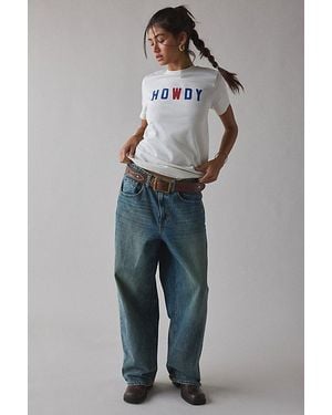 Wrangler Howdy Graphic Slim Tee - Blue