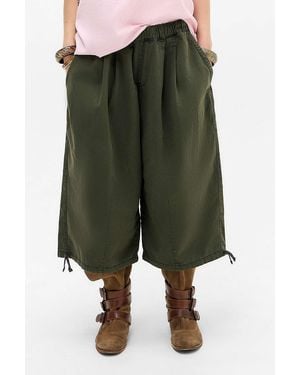 BDG Bobbi Extreme Cropped Trousers - Green