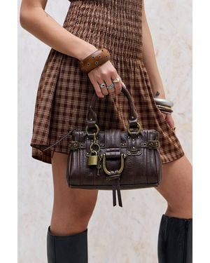 BDG Mini Karlie Lock Bag - Brown