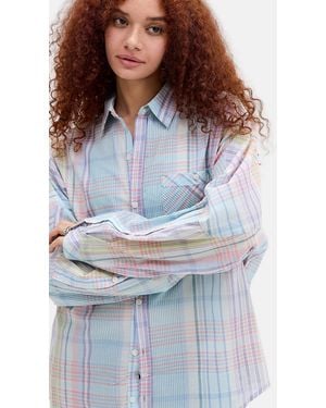 BDG Alex Oversized Shirt - Blue