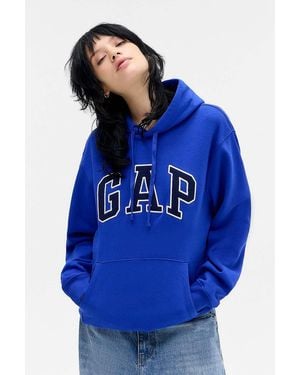 Gap Royal Gem Blue V-heritage Hoodie