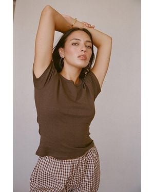 RAT BOI Perfect T-Shirt Top - Brown