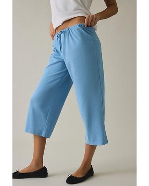 Lioness Juicy Cropped Low-Rise Straight Leg Sweatpants - Blue