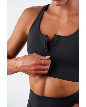 Vitaly Pulse Zip Bra - Black