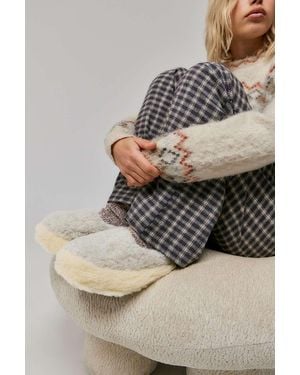 Yoko Wool Grey Slippers