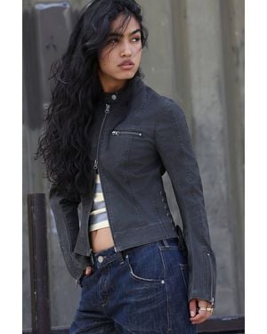 Silence + Noise Silence + Noise Martha Lace Up Jacket - Blue