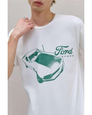 Urban Outfitters Uo White Ford Mustang T-shirt - Grey