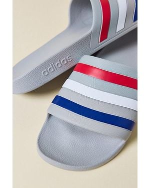 adidas Adilette Aqua Slide Sandals - Gray