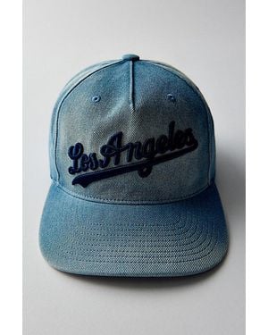 Mitchell & Ness Mlb Los Angeles Dodgers Denim Original Snapback Hat - Blue