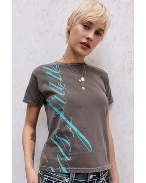 iets frans... ... Script Relaxed T-shirt - Brown