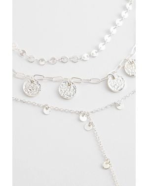 Silence + Noise Silence + Noise Triple Layer Circle Necklace - Metallic