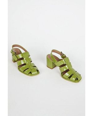 INTENTIONALLY ______ July Fisherman Sandal Heel - Green