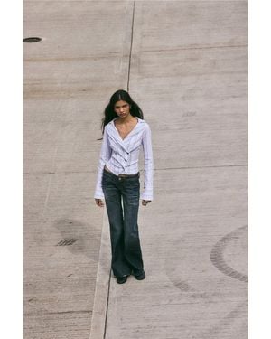 Silence + Noise Silence + Noise Vix Asymmetric Shirt - White