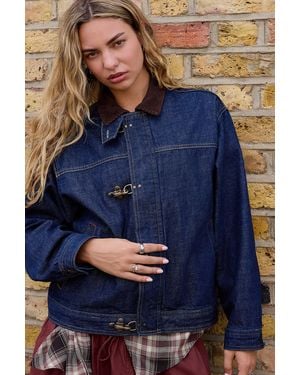 BDG Lex Clasp Denim Jacket - Blue