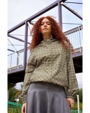 iets frans... Carter Check Shell Jacket - Brown