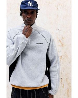 iets frans... Grey & Black Panel Fleece Jacket