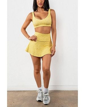 Vitaly Cloud Ii Flutter Skort - Yellow