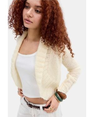 Kimchi Blue Emmi Lofty Bolero - White