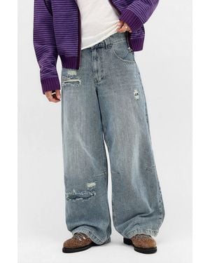 Jaded London Stars & Stripes Colossus Jeans - Blue