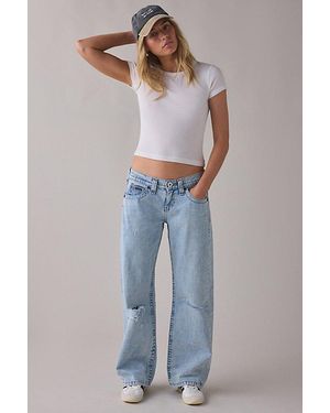 BDG Kayla Destructed Knee Low-Rise Jeans - Blue