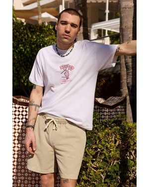 BDG Ecru Corduroy Shorts - Natural