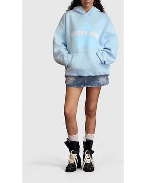 AELFRIC EDEN Oversized Colorful Star Pullover Hoodie - Blue