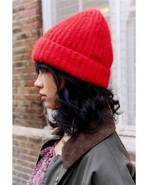 Urban Outfitters Uo Rory Soft Knit Beanie - Red