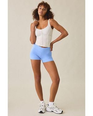 Out From Under Saturday Sculpt Bike Shorts - Blue