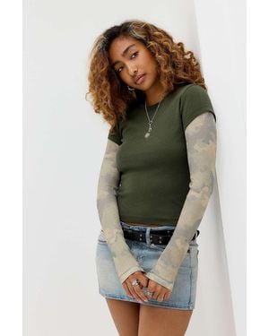 BDG Baby Double Layer T-shirt - Green