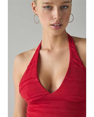 Silence + Noise Silence + Noise Club Classic Halter Top - Red