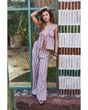Out From Under Pink Ellie Stripe Trousers