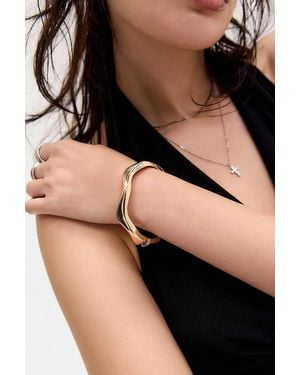 Silence + Noise Silence + Noise Ridged Stacking Bangle - Black
