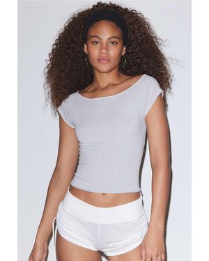 Urban Outfitters Uo Boat Neck T-shirt - White